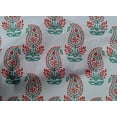 thumbnail image 4 of oneOone Cotton Poplin Light Grayish Blue Fabric Paisley Block Craft Projects Decor Fabric Printed By The Yard 42 Inch Wide, 4 of 4