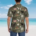thumbnail image 6 of Easygdp Farm Animals Men's Hawaiian Shirts Print Lapel Short Sleeve for Beach, vacation, party, casual occasions - 3X-Large, 6 of 9