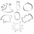 thumbnail image 1 of PEONAVET Halloween Stencil 10PCS/set Stainless Steel Molds For Halloween Cake Baking DIY Tool Set, 1 of 9