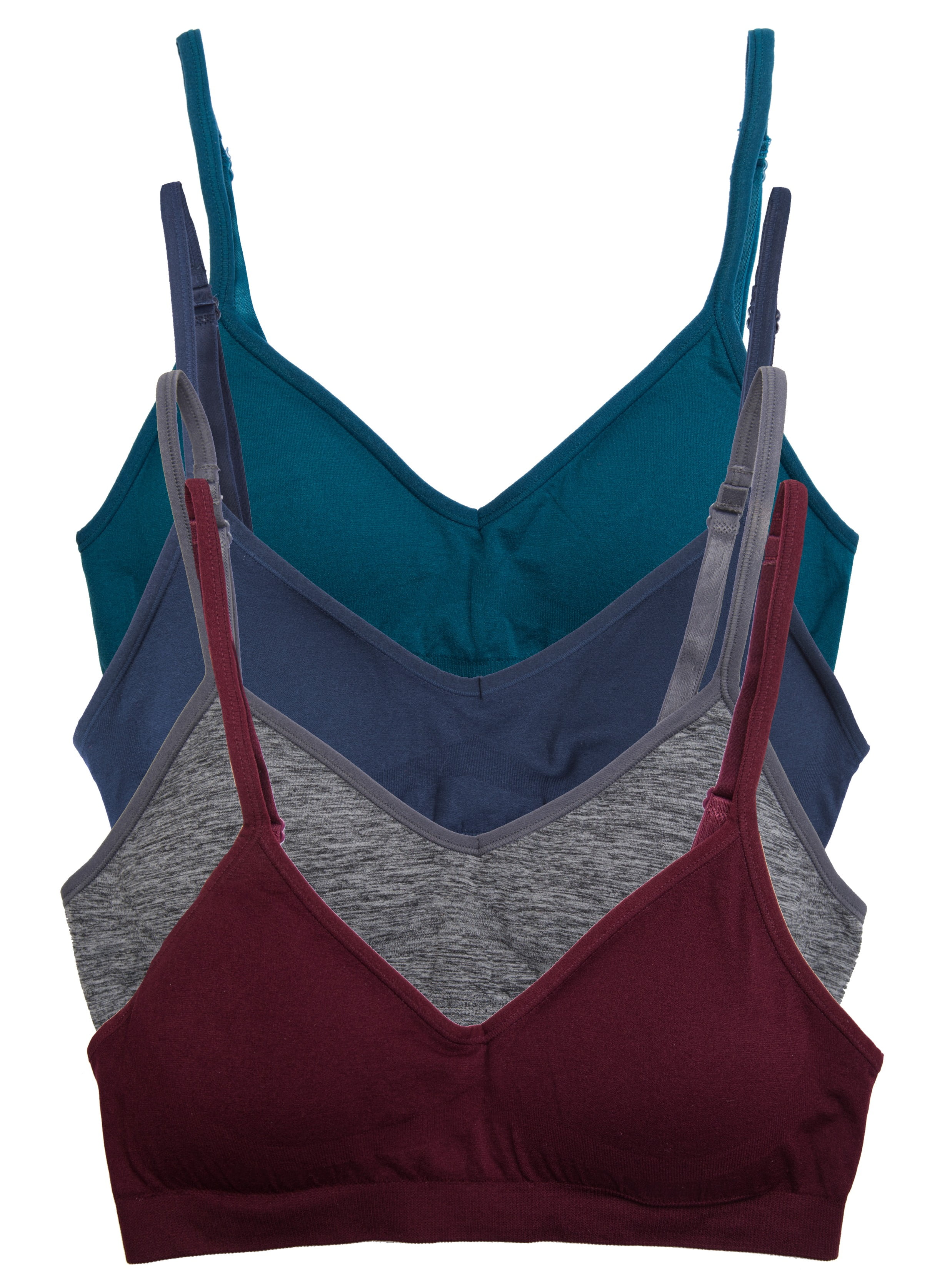 Kalon Kalon Women's Demi Wireless Padded Bralette Hook and Eye Bra