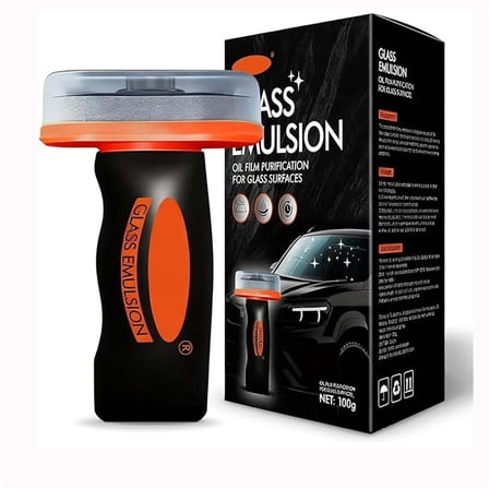 100g Glass Emulsion Cleaner for Windshield Oil Film Removal,Polishing Formula for Clear,Streak-Free Visibility,Easy Application for Enhanced Driving Safety and Professional-Grade Car Care.
