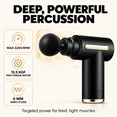 thumbnail image 2 of ARIAGLINT Mini Portable Deep Tissue Massage Gun with 4 Massage Heads Quiet Muscle Fascia Gun for Travel Workout Office，Gifts, 2 of 8
