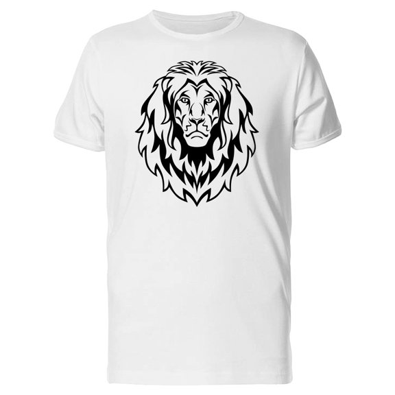 Cool Tribal Lion Head Tee Men's -Image by Shutterstock