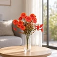 thumbnail image 6 of Artificial Flowers Fall Decor, Artificial Stems Tall Bouquet for Vase, Silk Home Table Centerpiece, Elegant Living Room Accent, 13.78", Orange, Lazyguy, 6 of 8
