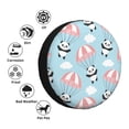 thumbnail image 4 of Goofa Cute Panda Flying in the Sky Pattern Universal Tire Cover for Jeep, SUV, Truck, and Trailer – Waterproof, UV-Resistant,Easy to Install, Fits 14"-17" Tires-14 inch, 4 of 6
