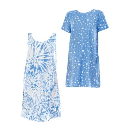 

Jaclyn Women s 2 Pack Sleepshirts