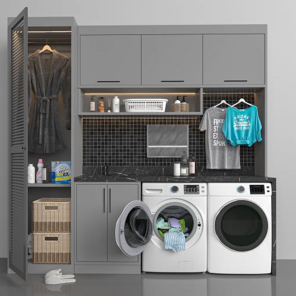 KoolMore 4.5 cu. ft. Large Capacity Stackable Front Load Washing Machine in White.