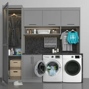 KoolMore 4.5 cu. ft. Large Capacity Stackable Front Load Washing Machine in White.