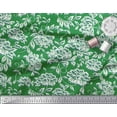 thumbnail image 2 of Soimoi Green Cotton Duck Fabric Artistic Leaf & Floral Print Fabric by Yard 56 Inch Wide, 2 of 3