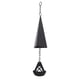 thumbnail image 1 of Campana De Viento Triangular, Decoración De Campana De Patio, Anillo De Hierro Colgante, Superficie De Pintura En Aerosol Negra Duradera Para El Jardín Del Hogar ANGGREK AH3444, 1 of 8