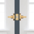 thumbnail image 6 of baldwin square privacy door lever with contemporary round rose, 6 of 7