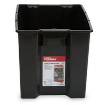 Hyper Tough Garage Plastic Storage Bin Large Nesting Stacking ...