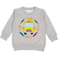 thumbnail image 2 of Inktastic School Bus with Pencils and Crayons Toddler Sweatshirt, 2 of 4