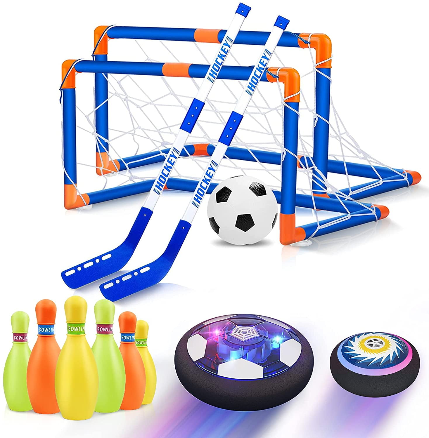 Air Ball LED Hockey Hover Set 2 Goals Mini Screwdriver STREET WALK Kids Toys 