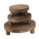thumbnail image 5 of 3 soportes de madera para plantas, soportes para macetas, rústicos y multifuncionales. Marrón oscuro, 5 of 9