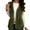 Army Green, variant on Womens Fleece Vests Full Zipper Keep Warm Coats Side Pockets Casual Fashion Sleeveless Fall and Winter Jackets for Women Gray Size S