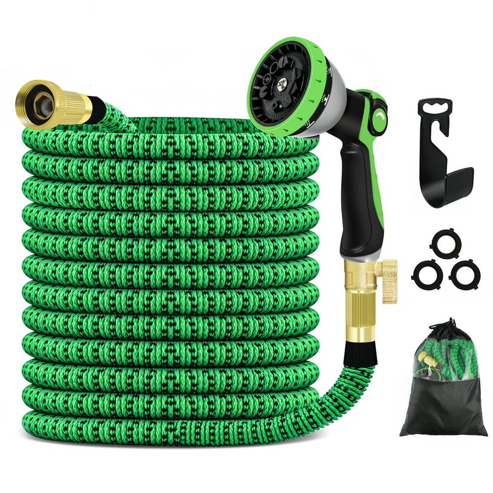 New 100ft Expandable Garden Hose Superior Strength 3750D, 4Layers