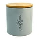thumbnail image 4 of Set 2 Contenedores De Porcelana para Almacenamiento de Café Y Azúcar, Tapa Hermética de Bambú, En Tonalidad Neutra: Beige y Gris con Caja de Regalo, 4 of 9