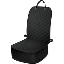 1 Pcs Dog Car Seat Covers, Waterproof Front Seat Cover for Dogs, Scratch-Proof, Non Slip Pet Passenger Seat Cover Protector, Universal Fit for Cars Trucks SUVs, Standard Size, Black