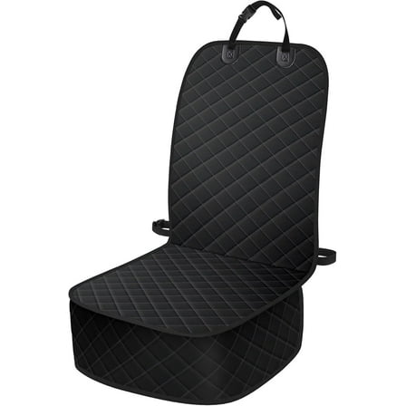 1 Pcs Dog Car Seat Covers, Waterproof Front Seat Cover for Dogs, Scratch-Proof, Non Slip Pet Passenger Seat Cover Protector, Universal Fit for Cars Trucks SUVs, Standard Size, Black