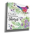 thumbnail image 2 of Epic Graffiti 'Enjoy Little Things' by Cindy Jacobs, Canvas Wall Art, 12"x12", 2 of 2