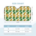 thumbnail image 2 of Kdxio Corn Print Windshield Sun Shade, Foldable Sun Blocker for Car,Truck,SUV Automotive Interior Sun Protection,Reflective Shade for Front Windshield(Medium), 2 of 6