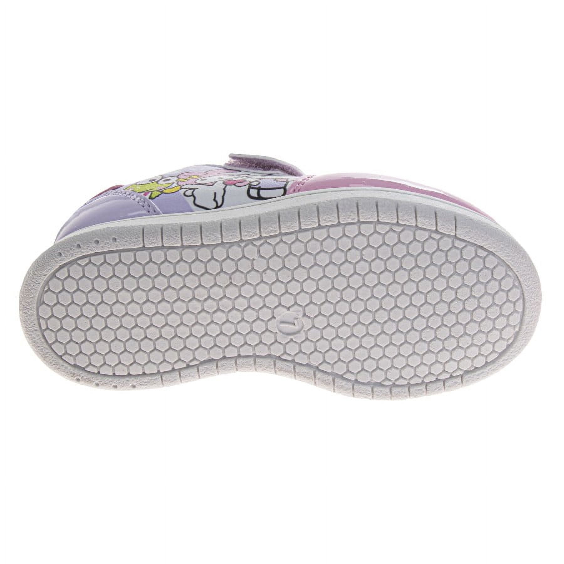 Hello Kitty Hook And Loop Girls Hello Kitty And Friends Sneakers. (Toddler Little Kids), Pink Purple, Size: 6