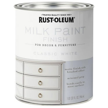 1Pc Rust-Oleum 331049 Water-Based Acrylic Milk Paint, 1 Quart