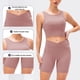 thumbnail image 3 of Top deportivo de invierno de felpa para mujer, para correr, yoga, manga larga, elástico, ajustado, cuello redondo, gris, 8/L,:;:;, 3 of 6