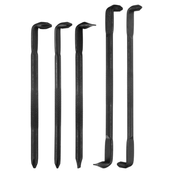 Uxcell 5pcs Offset Screwdriver Set Phillips Slotted Head Right Angle 90 Degree Screw Driver Double Ended Z/L-type Hand Tool for Home Appliance Repair, Black