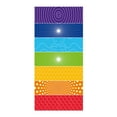 thumbnail image 2 of 1Pc Beach Towel Microfiber Beach Towel Ultra Light Stripe Rainbow Pattern Bath Towel Sand Proof Beach Blanket Travel Multipurpose Towel 75 X 150 Cm Bath Towel, 2 of 5