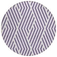 thumbnail image 2 of Addison Rugs Chantille Indoor/Outdoor Transitional Geometric Purple Washable Round Rug, 8' x 8', 2 of 6