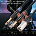 thumbnail image 3 of Dual 1/4 Inch to XLR Male Y Splitter Cable, Microphone Audio Conversion Adapter Cord, for Splitting or Combining Sound , for Mixer,, 3 of 8