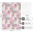 thumbnail image 2 of 2 Pcs Pioneer Flower Floral Print Pattern Kitchen Towels, Funny Microfiber Dish Towel Set, 18" X 26" Tea Towels, 2 of 6