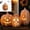 Small, variant on Fall Decor - Halloween Decor Resin Pumpkin Jack O' Lantern with Flameless Candle - Vintage Autumn Farmhouse Table Decorations for Home Indoor Outdoor Porch Mantel,9.8inches (Large)