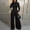 Black, variant on Workout Jumpsuits For Women Casual Jogging Long Long Sleeve Pants One Piece Jumpsuits Baggy Overalls Going Out Beach Summer Rompers S