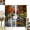 thumbnail image 3 of Natural Waterfall Curtains, Mountain Forest Landscape Waterfall Themed Window Treatments, Bedroom Living Room Kitchen Blackout Noise Reducing Curtains 42" W x 84" L, 3 of 6