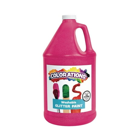 UPC: 0191487018395 | Colorations Washable Glitter Paint  Magenta – 1 Gallon
