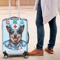 thumbnail image 4 of Just a Certified Nursing Assistant Cna Who Loves Her Australian Cattle Dog Travel Luggage Cover Heeler Lover Gifts Suitcase Dust Protective Decor - 00003, 4 of 5