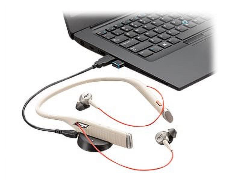 Poly Voyager 6200 UC - Headset - ear-bud - over-the-ear mount - Bluetooth - wireless - active noise canceling - sand - Certified for Microsoft Teams - image 4 of 4