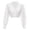 C-White, variant on Women's Oktoberfest Tops V Neck Long Sleeve Cropped Dirndl Slim Fit Blouse for Festival Party Wear B-White