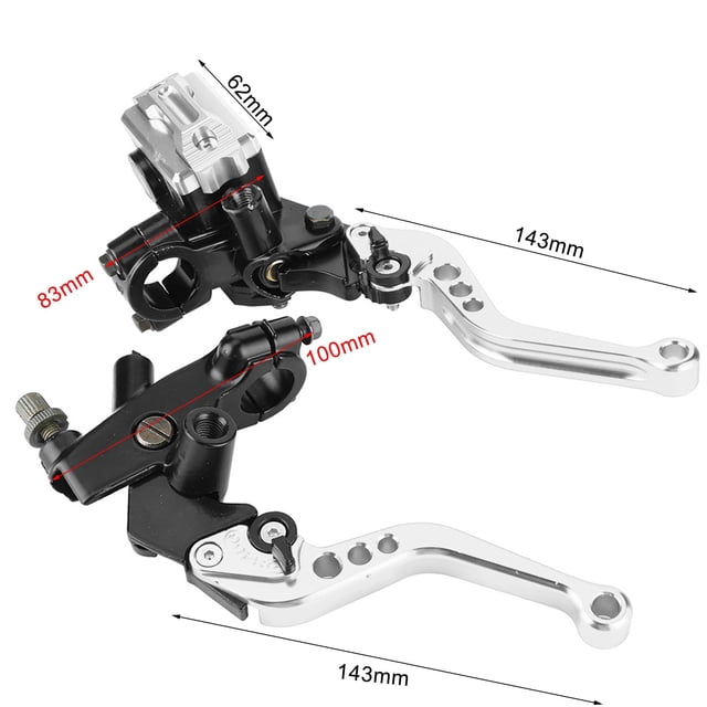 Kit De Palancas De Cilindro Maestro De Embrague De Freno De Motocicleta Universal Con Base De Espejo Retrovisor Para Manillar De 7/8 Pulgadas