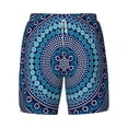 thumbnail image 4 of Lsque Mens Swim Trunks Dot Painting Pattern - Bathing Suit Compression Liner - Beach Swim Shorts Swimwear - (S-3XL) - Stretch Quick Dry -Large, 4 of 9