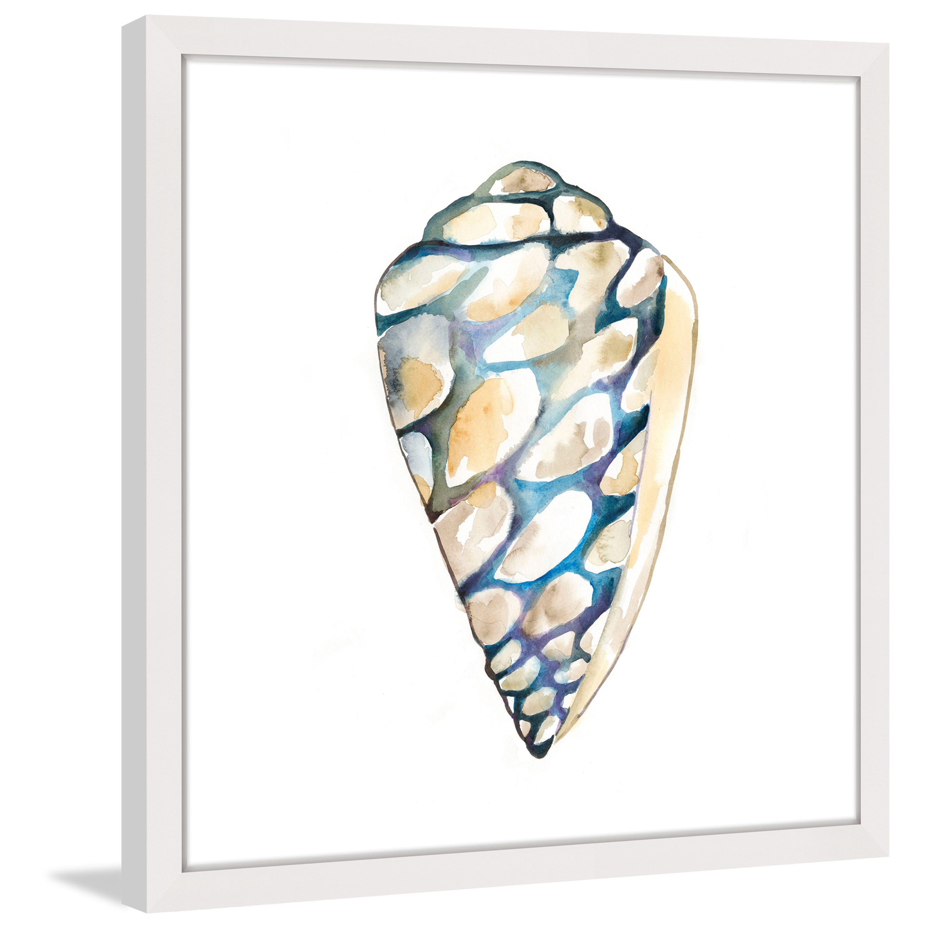 Marmont Hill "Aquarelle Shells III" Framed Painting Print