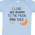 thumbnail image 4 of Inktastic I Love My Poppi to the Moon and Back Boys or Girls Baby Bodysuit, 4 of 5