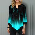 thumbnail image 4 of Blusa de talla grande con cuello suelto V P-5Xg para mujer ropa mujerpangjing, 4 of 4