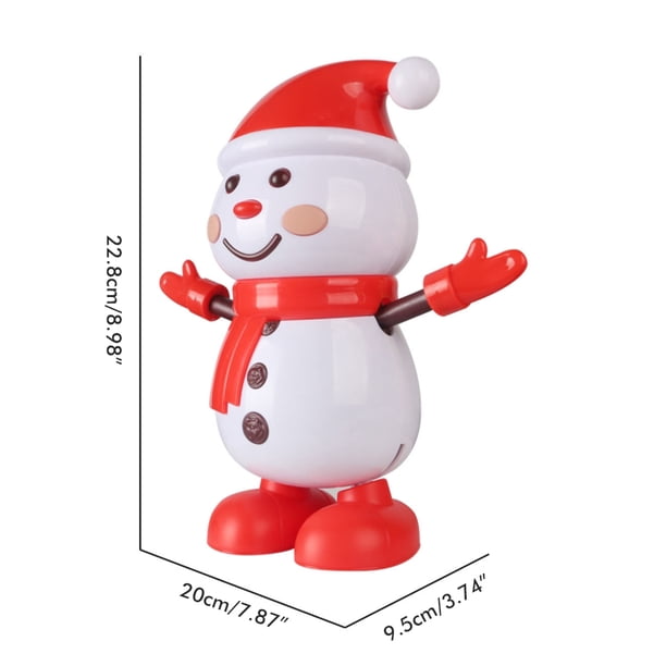 Muñeco De Nieve Eléctrico Con Baile Y Giro De 360° – Navideño Musical De Peluche, Decoración Animada Que Canta Villancicos, Regalo Festivo Para Niños Y Adultos (Pilas AA No Incluidas)