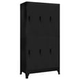thumbnail image 1 of vidaXL Locker Cabinet Black 90x45x180 cm Steel, 1 of 1