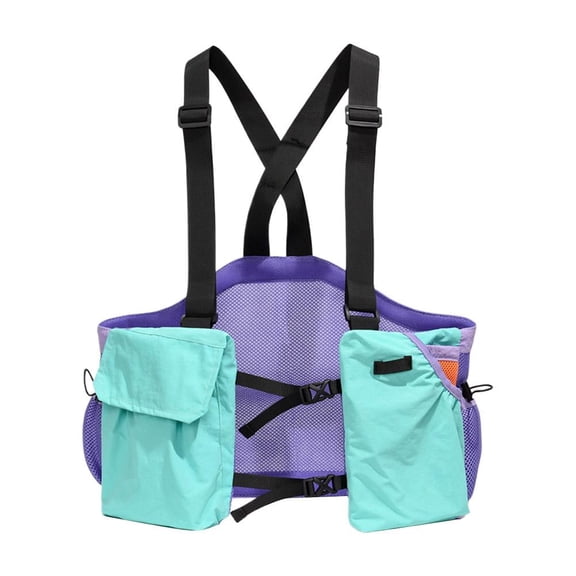 Lightweight Trail Running Vest Backpack, Large Capacity Outdoor Hydration Pack for Cycling, Hiking, and Mountaineering, Blue