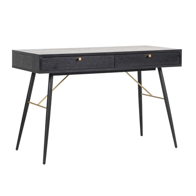 Escritorio Oficina Home Office Gamer 120x50cm Mundo In Mesa Luxo Negro